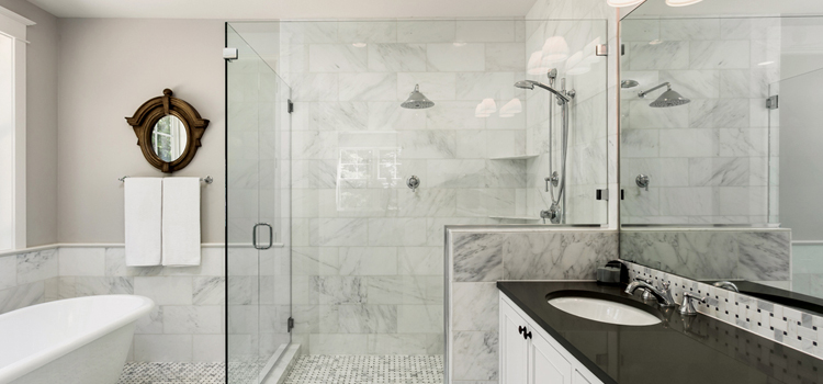 bathroom shower door installation in Fallbrook