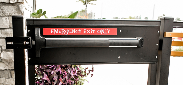 emergency push bar installation in Fallbrook