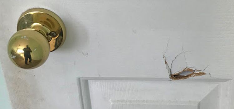 interior door hole repair Fallbrook